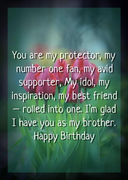 birthday wishes for big brother in english